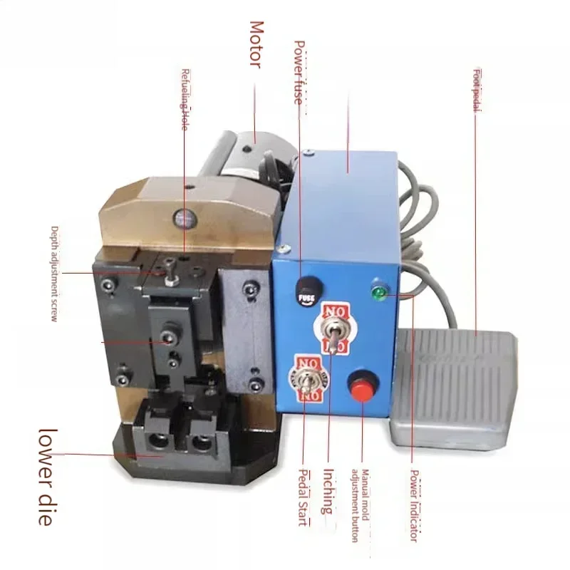 

Портативная обжимная машина 220 В, сетевой кабель 5G, обжимная машина с кристаллической головкой, 8P8C, телефонная линия Super Class V