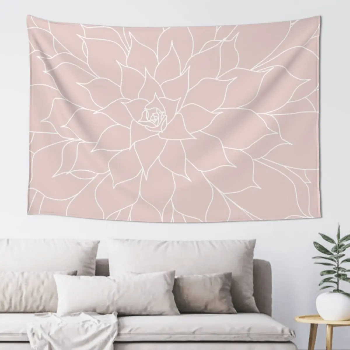 

Blush Pink Succulent Tapestry Home Decorations Room Decoration Aesthetic Decoration Pictures Room Wall Wall Tapestries Tapestry