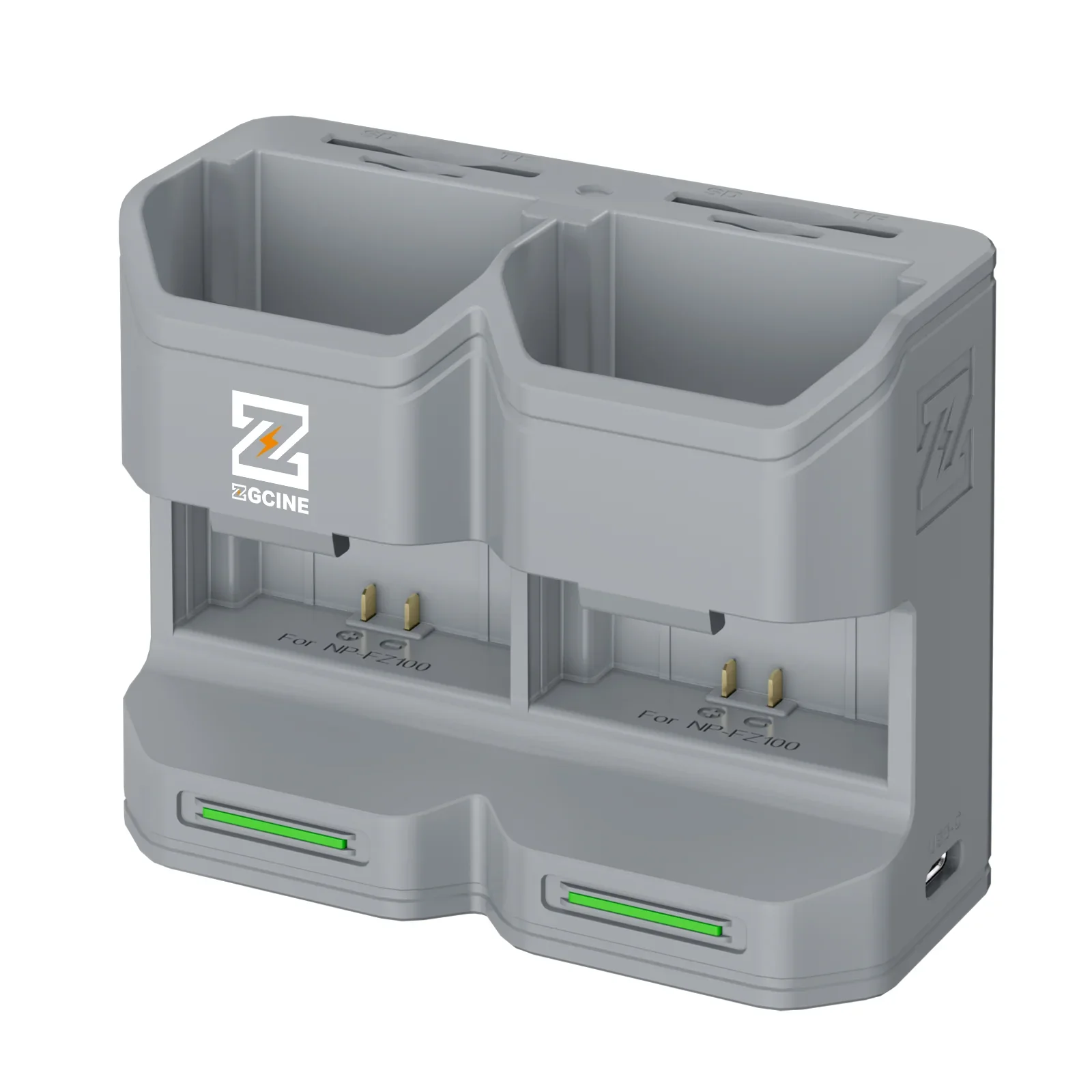 [Envio dos EUA] Estojo de carregamento portátil ZGCINE PC2-FZ100/PC3-FZ100 com compartimentos para cartões para bateria de câmera SONY NP-FZ100