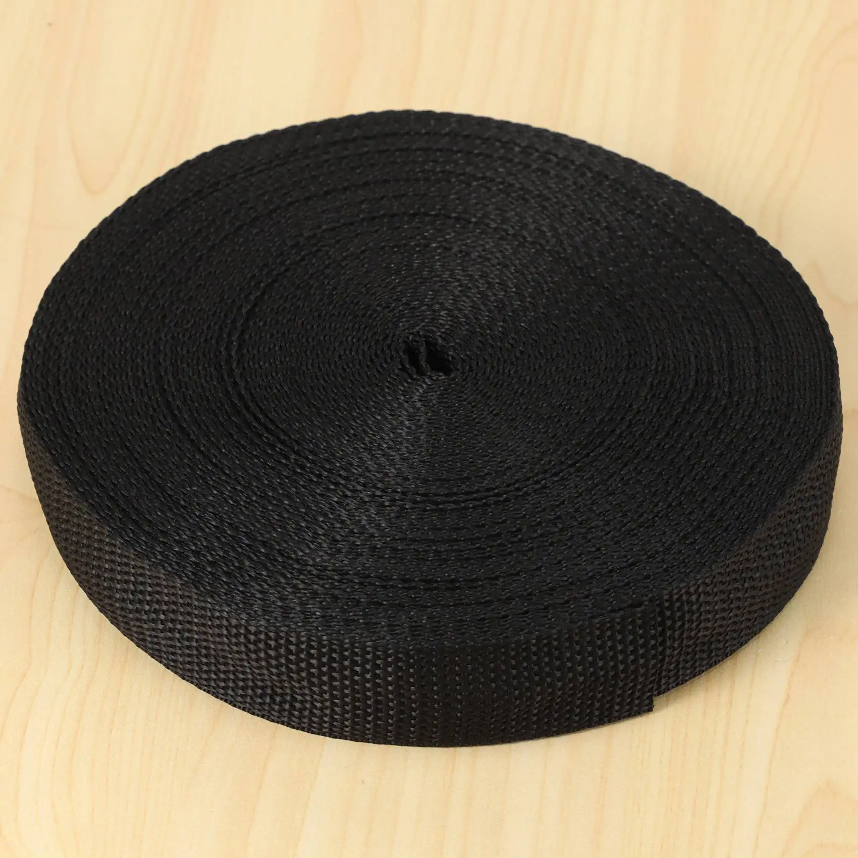 salessCLCu 25mmx20m Roll Nylon Tape Strap For Webbing Bag Strapping Belt Making DIY Craft - Black