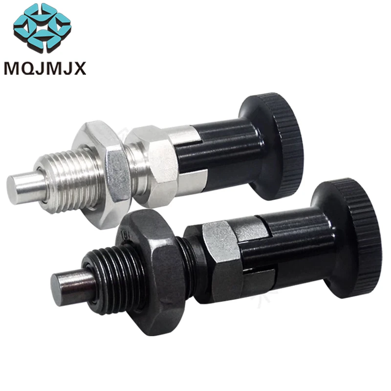 1Pc MT320 PXKF SXPKF Reset Indexing Plunger Carbon Steel & Stainless Steel Knurled Knob Spring Locating Pin With Lock Nut