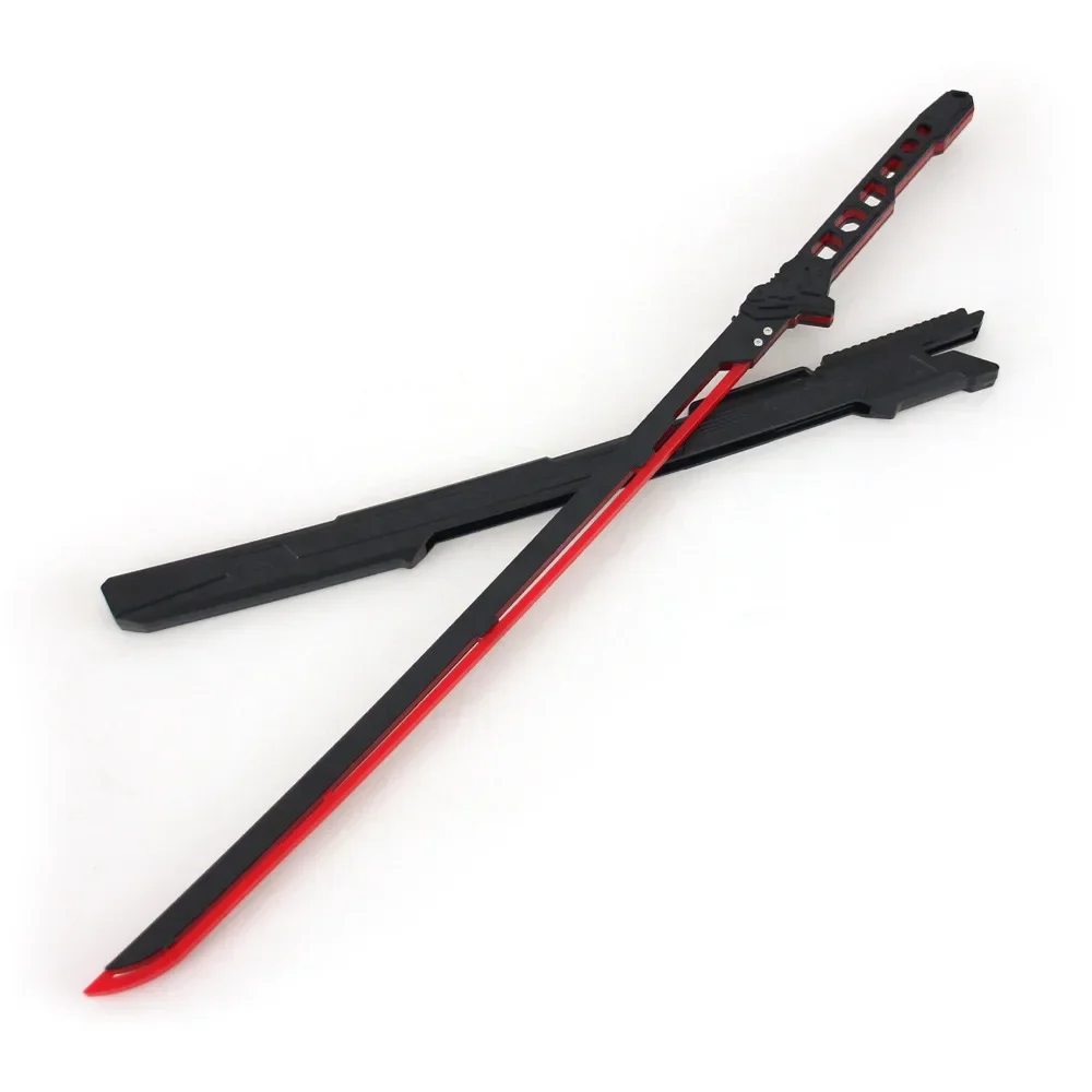 Miecz świetlny 80cm Cosplay Role-playing Akrylowa Japońska Katana z Pochwą Ładowalna Świecąca Zabawka Trwała Praca 2-3 Godziny Prezent — 2