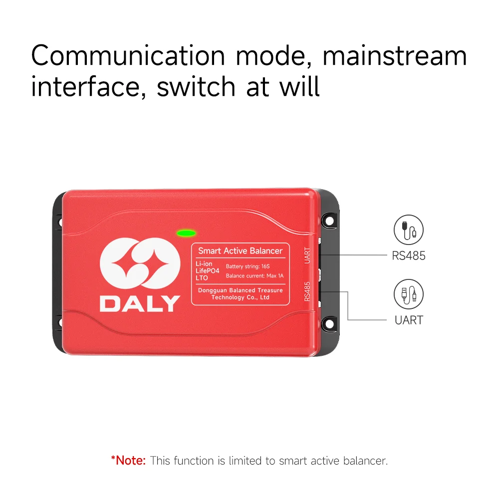 Daly smart active balancer lifepo4 bms aktiver equalizer 4s balance ador de bateria 24v last balance board bluetooth 1a strom