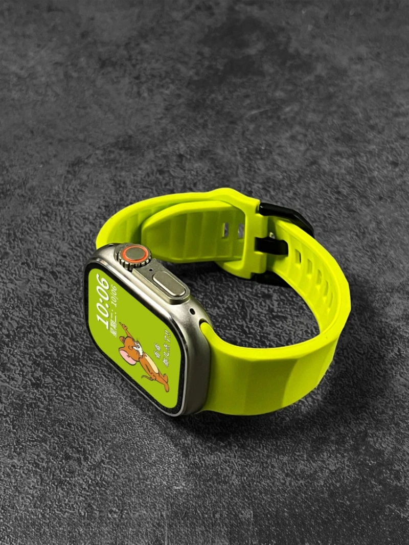Silicone Strap For Apple Watch Ultra 3/2/1 49mm 11-10 46mm 42mm 9 8 7 45mm 41mm Wave Bracelet Wristband iWatch 6 5 SE3 44mm 40mm