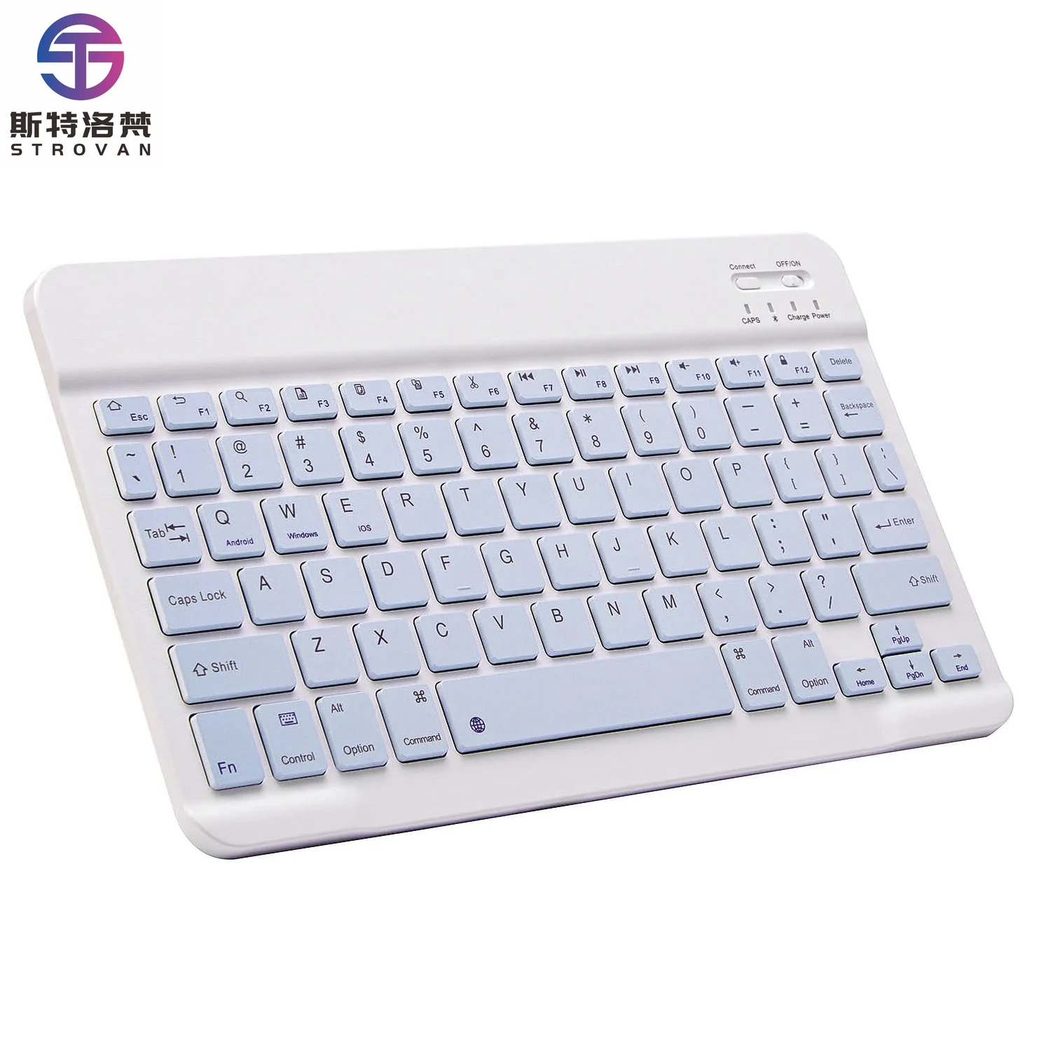 لوحة مفاتيح لاسلكية محمولة رفيعة قابلة لإعادة الشحن صغيرة الحجم، لوحة مفاتيح بلوتوث بأقل سعر