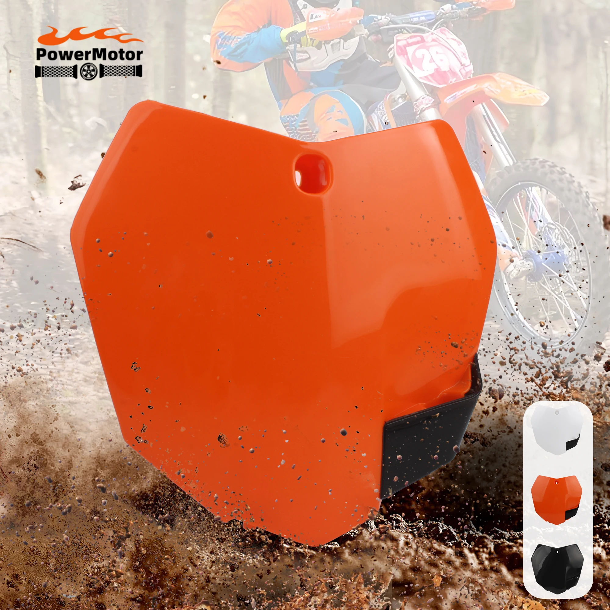 Enduro Motorrad Front Nummer Kunststoff Platte Für KTM SX SXF XCF EXC XCW XCF 125 250 350 450 530 2013-2015 Dirt Bike Zubehör