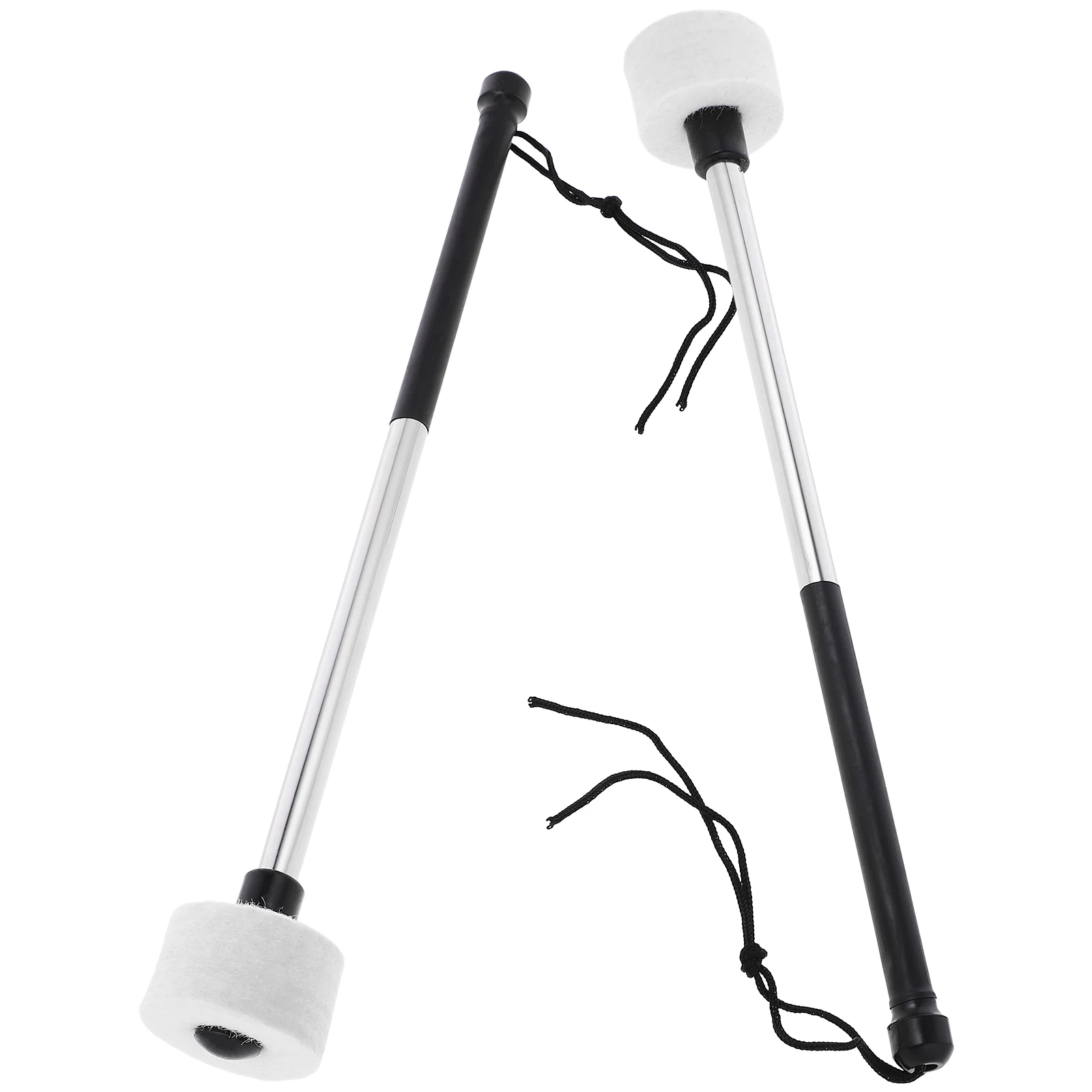 

2pcs StainlessSteelDrumsticks SmoothSurface LightweightDesign ForBeginners Students PortablePercussionInstruments Mallets