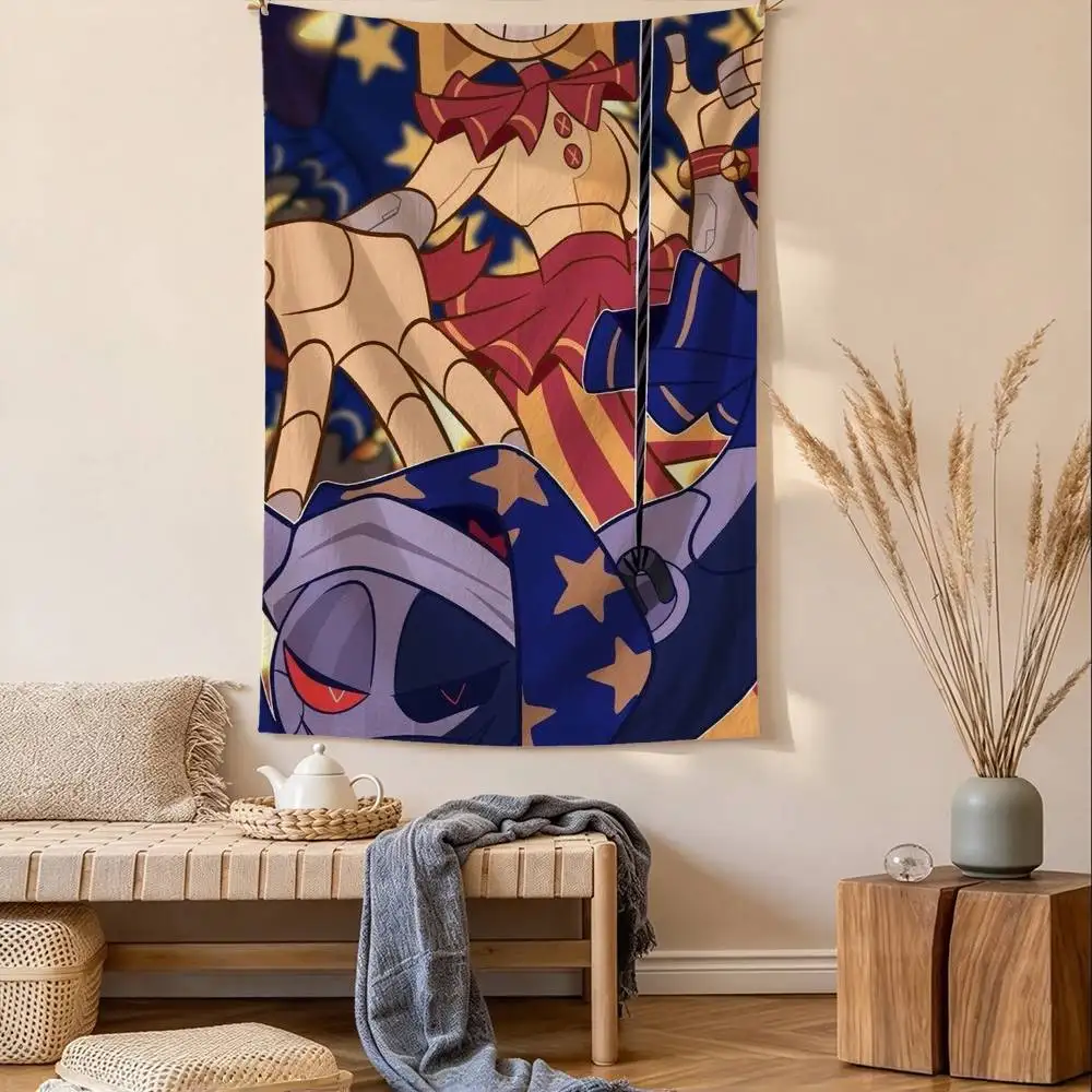 Anime S-Sundrop And M-Moondrop Tapestry Tropical Ocean Wall Hanging for Bedroom Living Room Dorm Home Decor