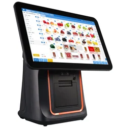 15.1inch New Android Windows pos system all in one touch screen pos All In One Pc Pos Terminal  scan window function