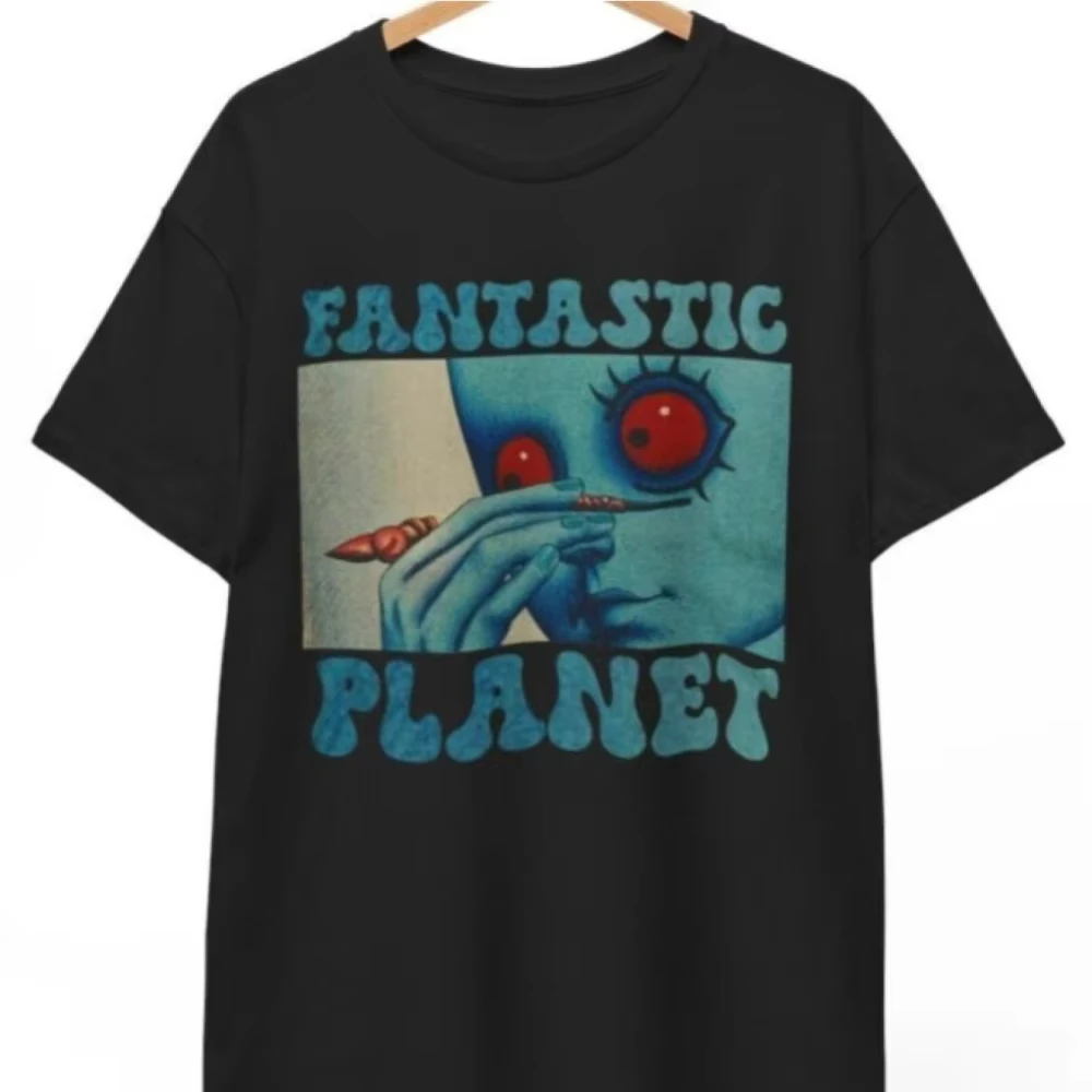 Camiseta Bella Canvas Fantastic Planet, camiseta de película de ciencia ficción retro del cine francés con criatura alienígena, camisetas gráficas suaves estilo harajuku