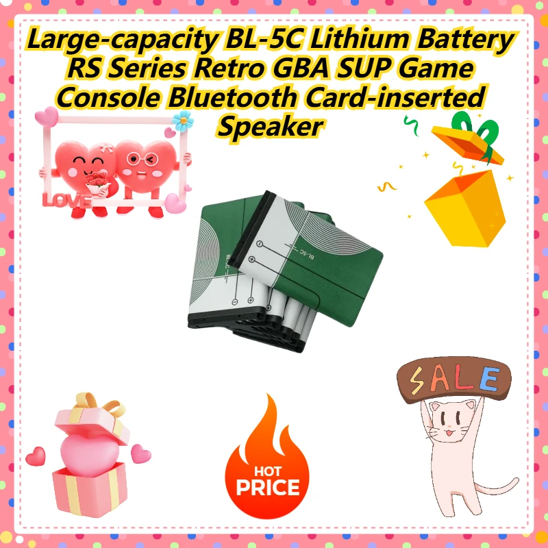 

Large-capacity BL-5C Lithium Battery RS Series Retro GBA SUP Game Console Bluetooth Card-inserted Speaker
