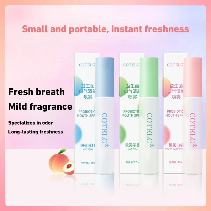 Portable Breath Freshener Spray Mouth Freshener Remove Smoke Smell Bad Breath Oral Odor Treatment Fresh Breath Lasting Oral Care