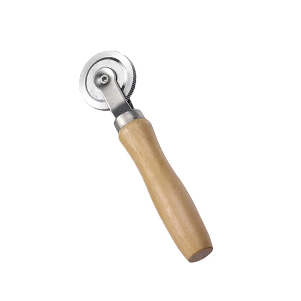 

38x4mm Tire Repair Roller Tool Featuring Built-in Bearing Smooth Operation Lightweight Wood Handle for Tyre Patch Sealing Car