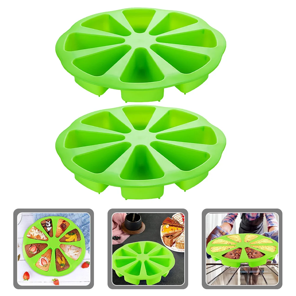 2 Buah Cetakan Kue Silikon Cetakan Kue Anti Lengket Dapat Digunakan Kembali untuk Permen Coklat Fondant Perlengkapan Memanggang Serbaguna Cetakan Mousse