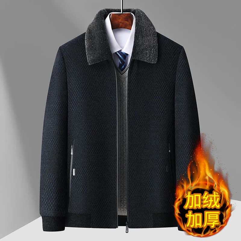 2024 New style Men's Woolen Coat Winter Classic Casual Overcoat Mens high quality Thicken trench coat men full size M-4XL