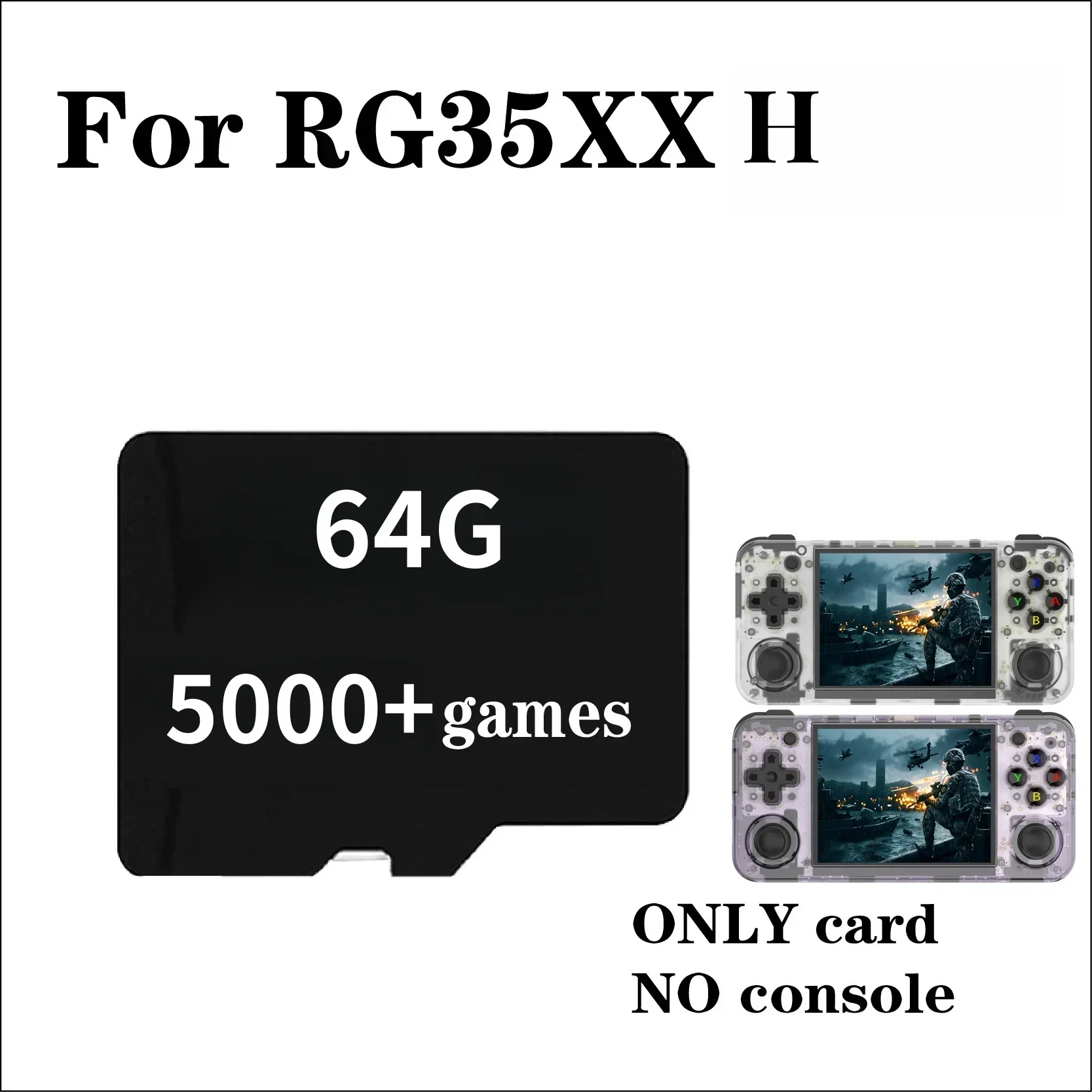 بطاقة ذاكرة محمولة باليد ، RG35XX H ، لعبة TF محملة مسبقًا ، G ، rus + PSP Games ، PSP ، DC ، SS ، PS1 ، NDS ، 64G ، 1500G