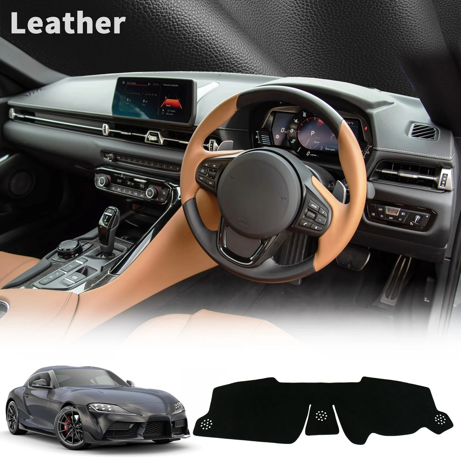 

for Toyota Supra 2019-2025 Dash Mat Sunshade GR Style Car Dashmat Dashboard Cover Pad Protective Carpet Accessories
