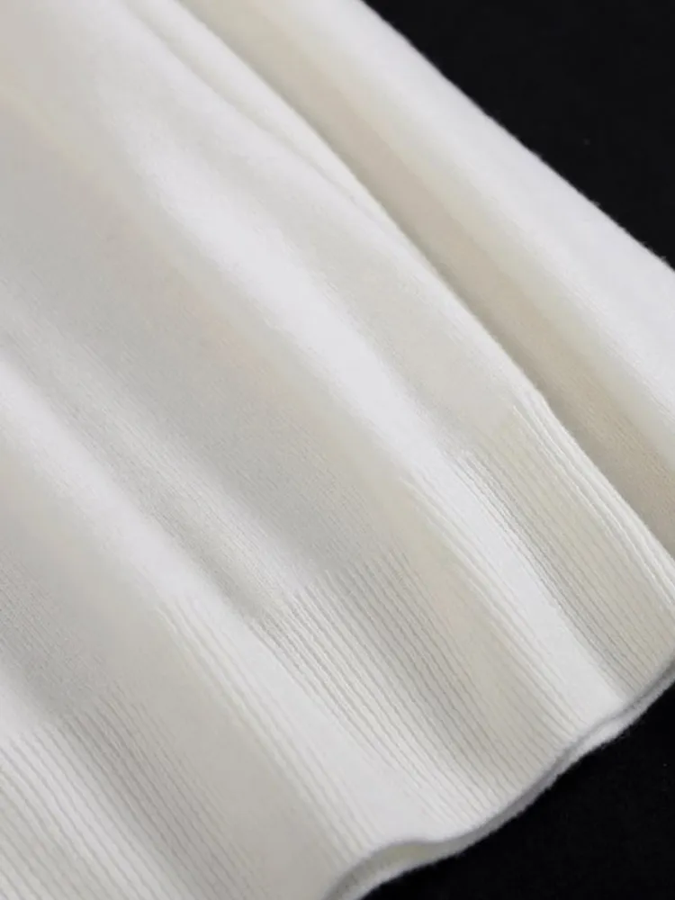 Faionable gebreide trui pure kleur zwaar werk ontwerp casual lange Sve overhead Neline damestop stijlvol en Ele