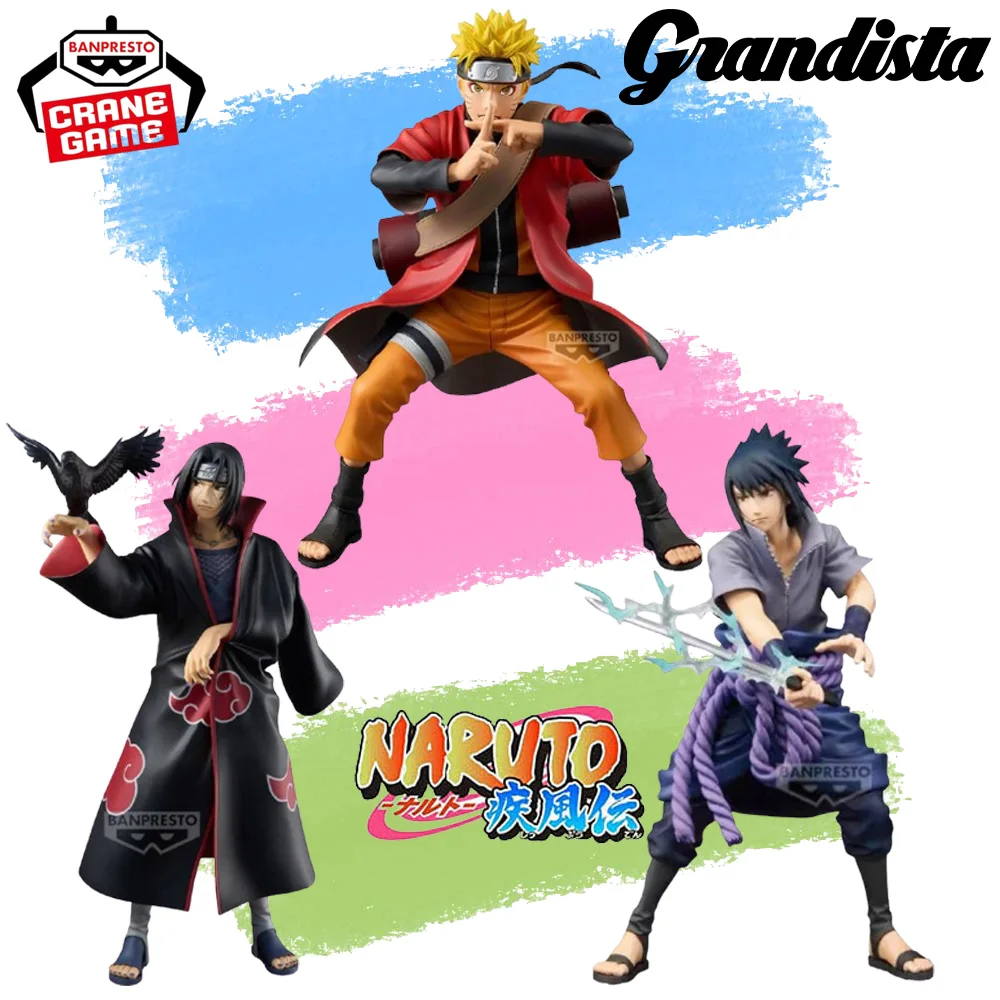 

In Stock Genuine BANPRESTO Grandista Special Edition Naruto Uzumaki Uchiha Sasuke Uchiha Itachi Figure Anime Model Toy