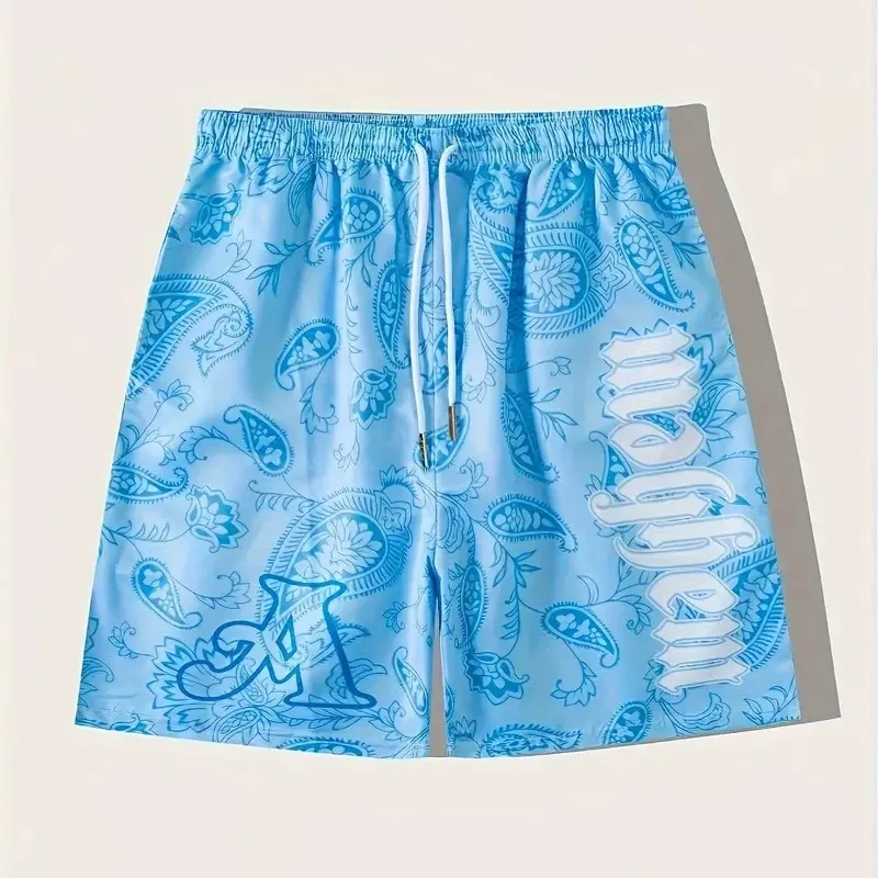 2026 Men's Red Streetwear Shorts with 