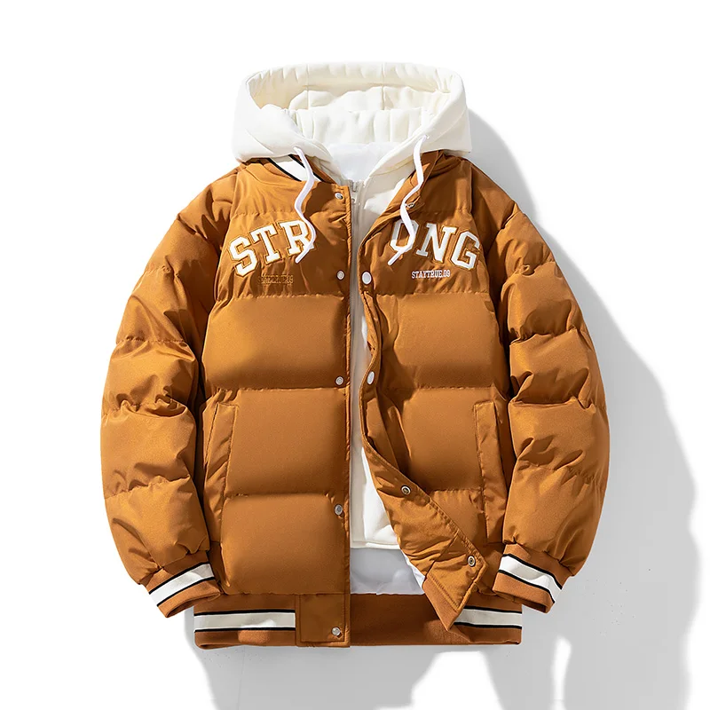 

Sports Leisure Thick Cotton Clothing for Autumn Winter Comfortable Loose Breathable Wear-resistant Warm Jacket for Teenagers