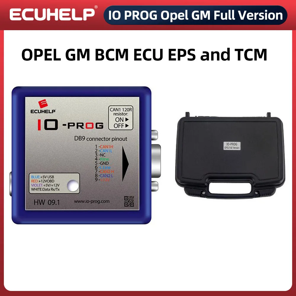 ECUHELP IO-PROG for Opel  for GM ECU BCM EPS TCM Programmer Terminal Multi for by OBD or on Bench [Full Version]