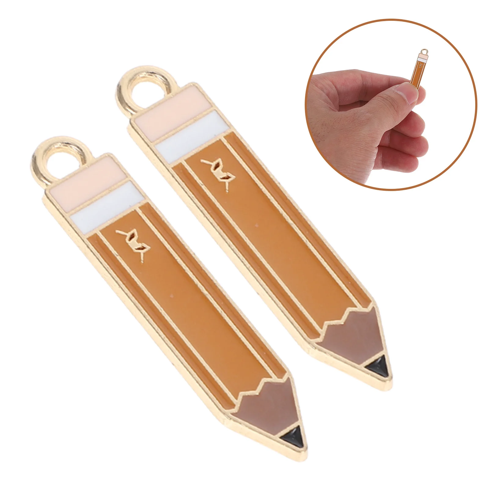 

20 шт., подвески-карандаши из сплава, прочные эмалированные подвески для браслетов, ожерелий, серег, изготовления ювелирных изделий, красочные металлические подвески