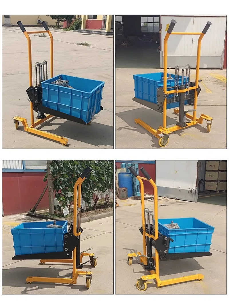 Truck Non-Airtight Crate Trolley Plastic Basket Tool Truck Vegetable Aquatic Basket Egg Basket Special Forklift