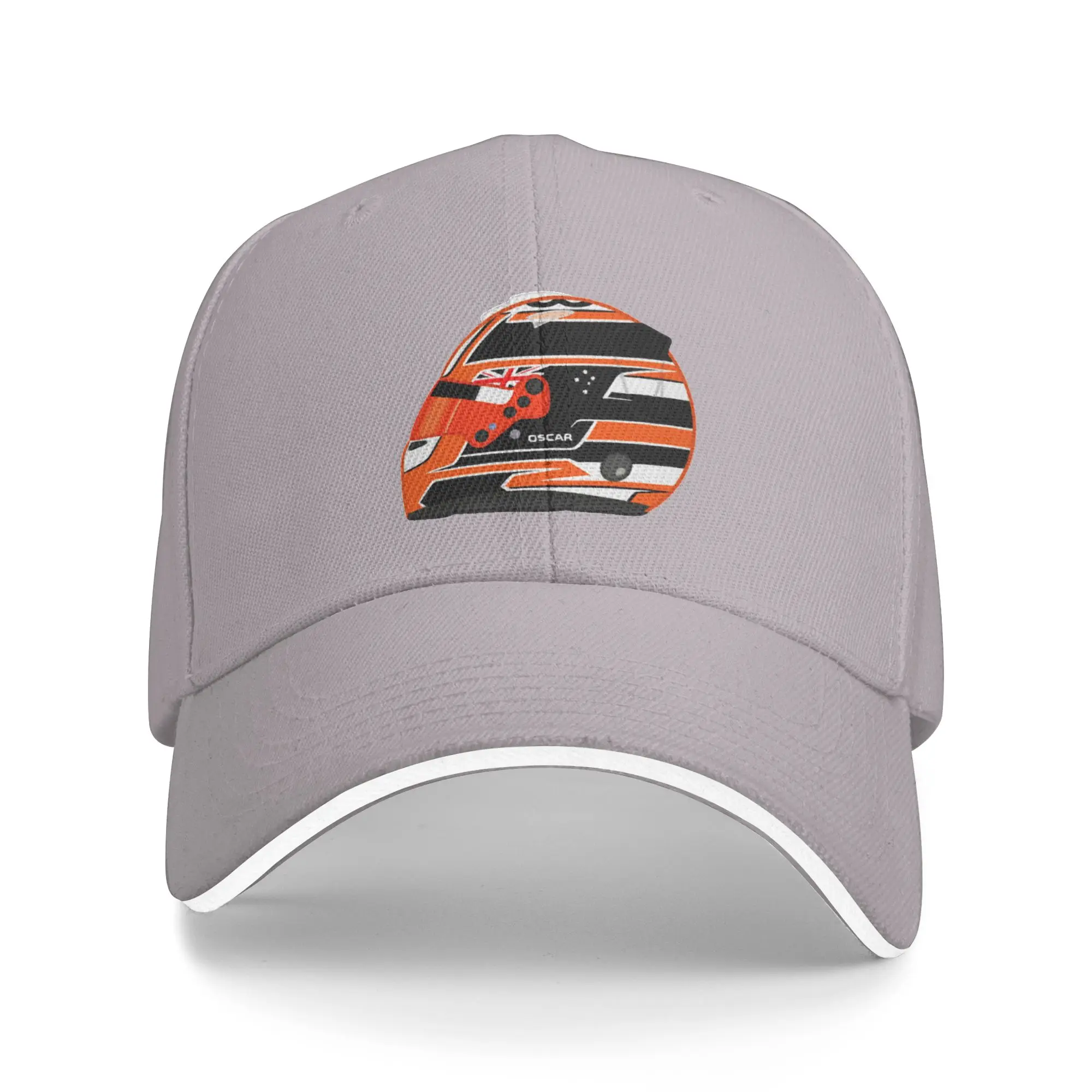 Fashion Oscar Piastri 2025 Monaco Helmet  Curved Brim Baseball Cap Simple Versatile Visor