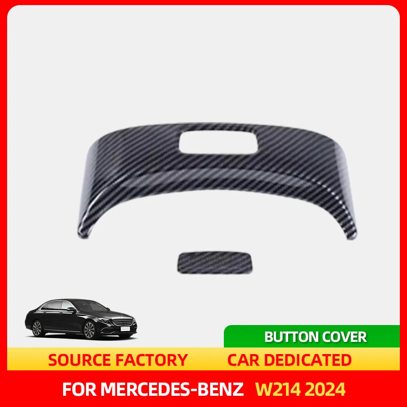 

Interior Stickers Carbon Fiber Style Car Center Console Armrest Box Switch Button Trim Cover Stickers Fit For Mercedes Benz E cl