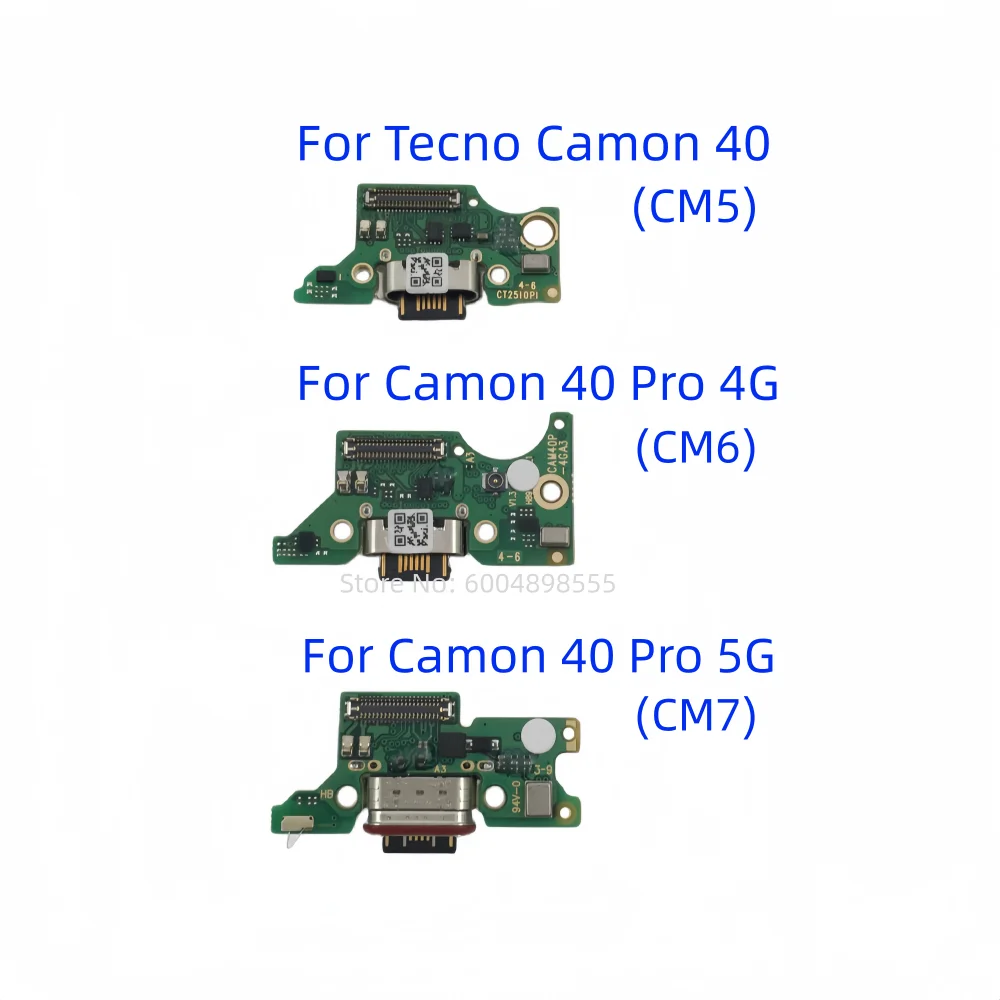 1 unidad de conector de base de carga USB para Tecno Camon 40 (CM5), Tecno Camon 40 Pro 4G (CM6), Tecno Camon 40 Pro 5G (CM7)
