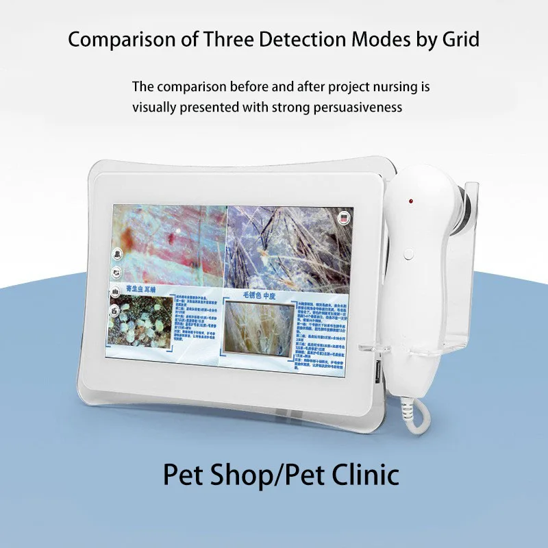 New one click intelligent high-definition detection device for cat and dog skin, hair follicles, and pest detection