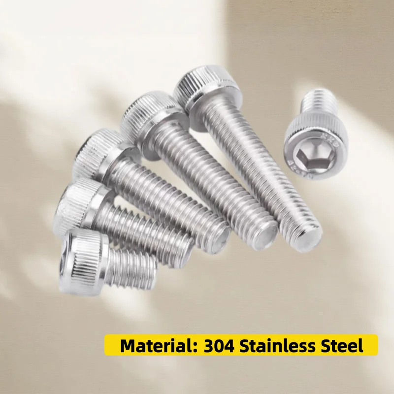 Metric Counterclockwise Left‑Hand Reverse Thread Hex Socket Allen Cap Screw 304 Stainless Steel M3 M4 M5 M6 M8 M10 M12 M16