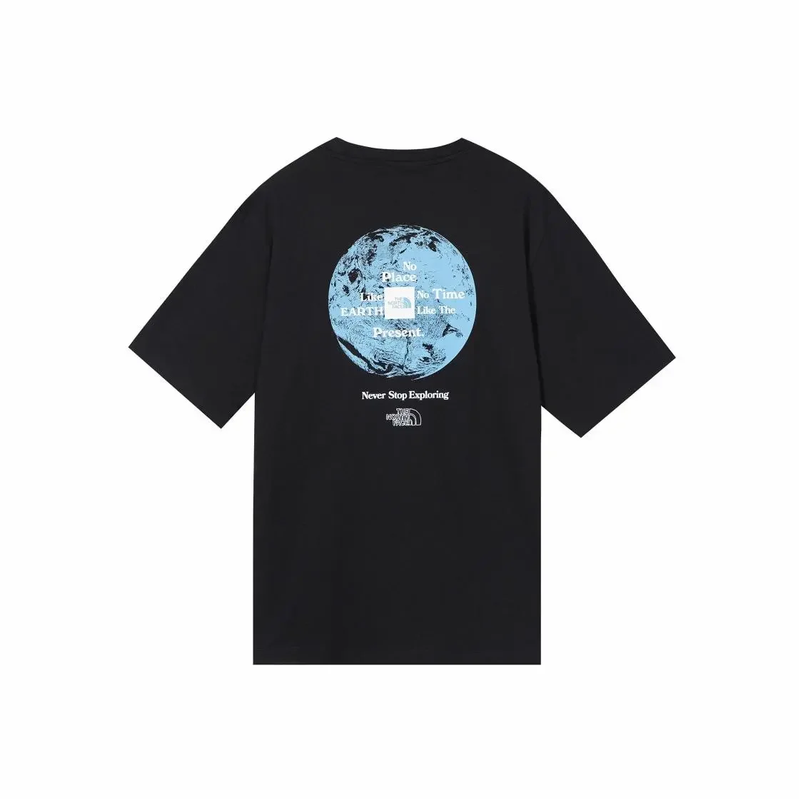 THE NORTH FACE Earth Day Collection Logo Print Sport Student-style Short-sleeved T-shirt Men Black NF0A81N2-JK3