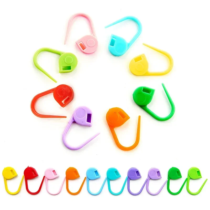 50/200Pcs Multicolor Mini Resin Clip Locking Plastic DIY Sewing Sweater Needle Tools Stitch Markers Knitting Marking Pins Hooks