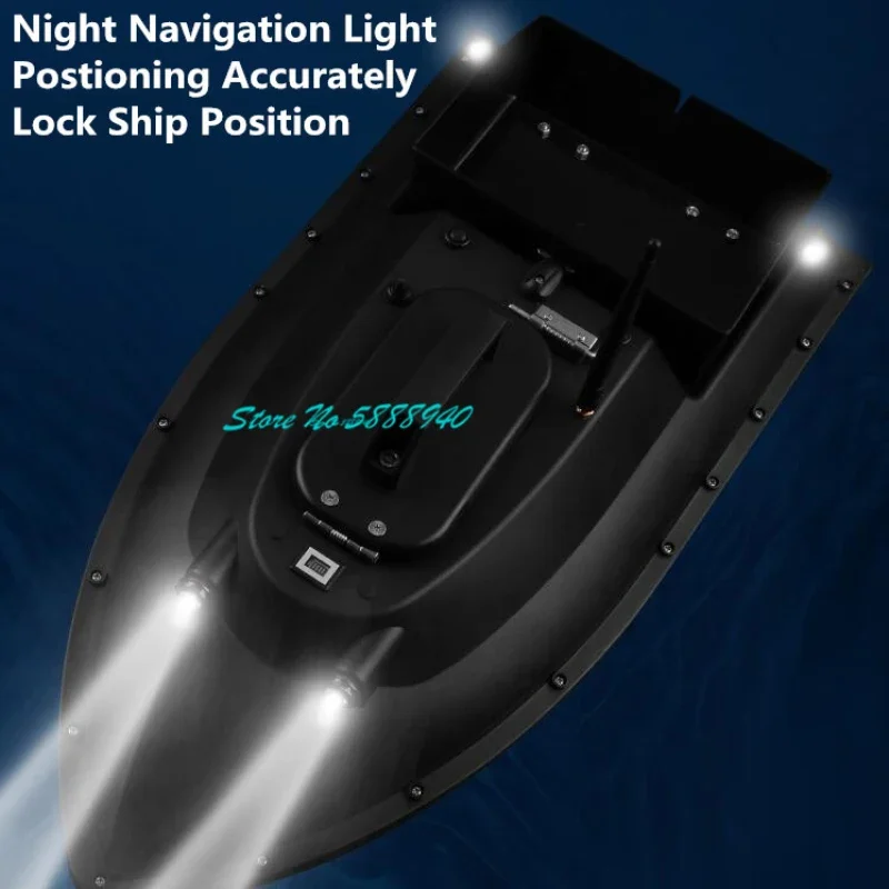600M Upgraded 99 GPS Auto Return Cruise RC Fishing Bait Boat 55CM 2.5KG Solenoid Valve Netting Unhook Remote Control Bait Boat