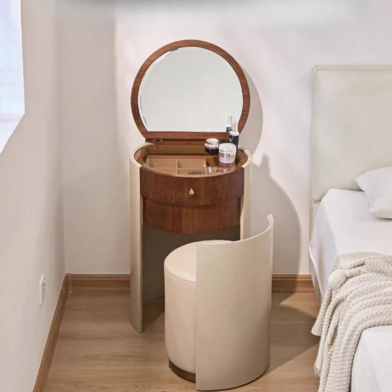 

Apartment Design Dressing Table Round Luxury Bedroom Set Dressing Table Chair Office Penteadeira De Maquiagem House Accessories