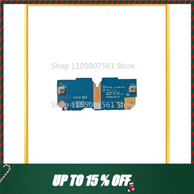Botón de Touchpad Izquierdo y Derecho de Repuesto para HP 15-DA 15-DB 250 255 G7 TPN-C135 C136, Accesorio para Teclado de Portátil