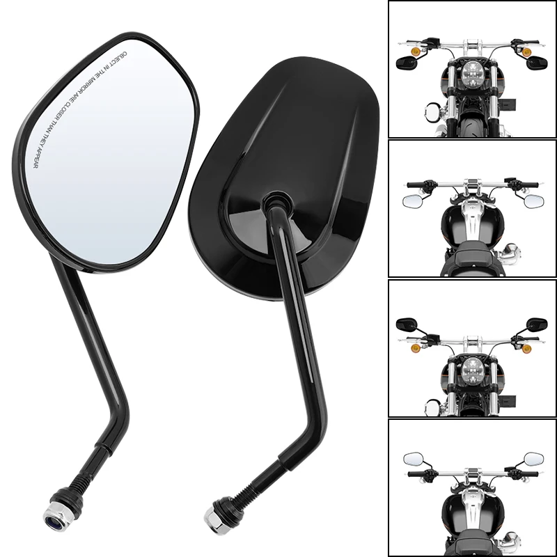 

Motorcycle Accessories Rearview Mirror 8MM Side Mirrors Case For Harley Davidson FLHTC Classic XR1200 XL883 Sportster Softail