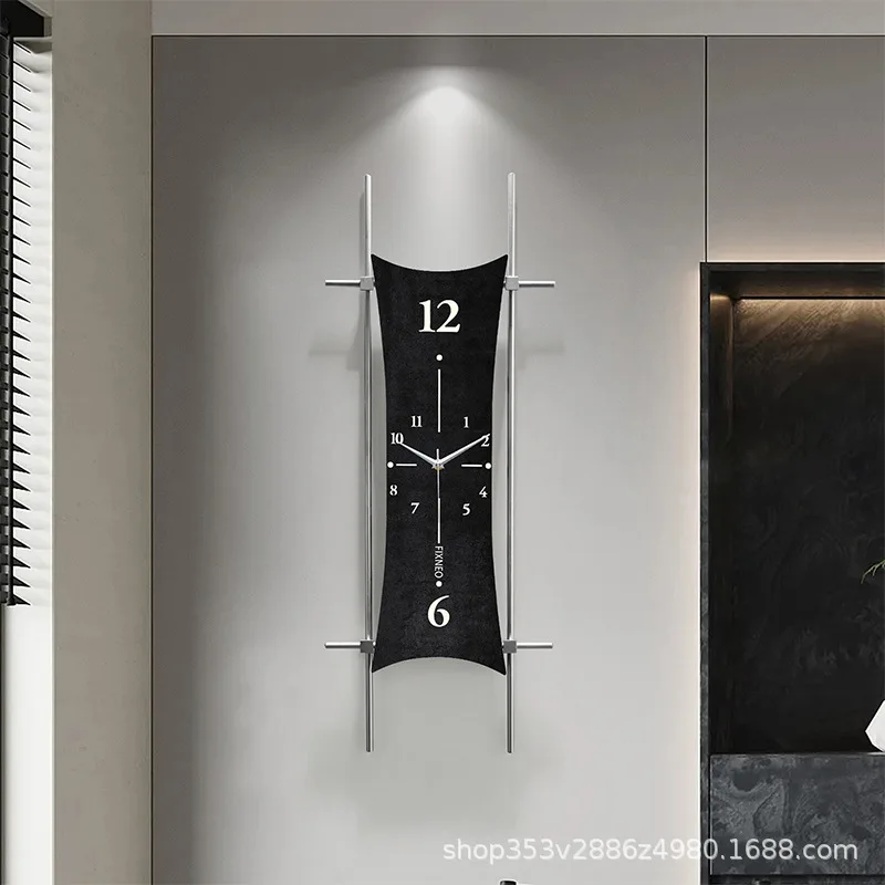 

Zml wall clock - new modern minimalist creative high-end grid decorative clock for living room