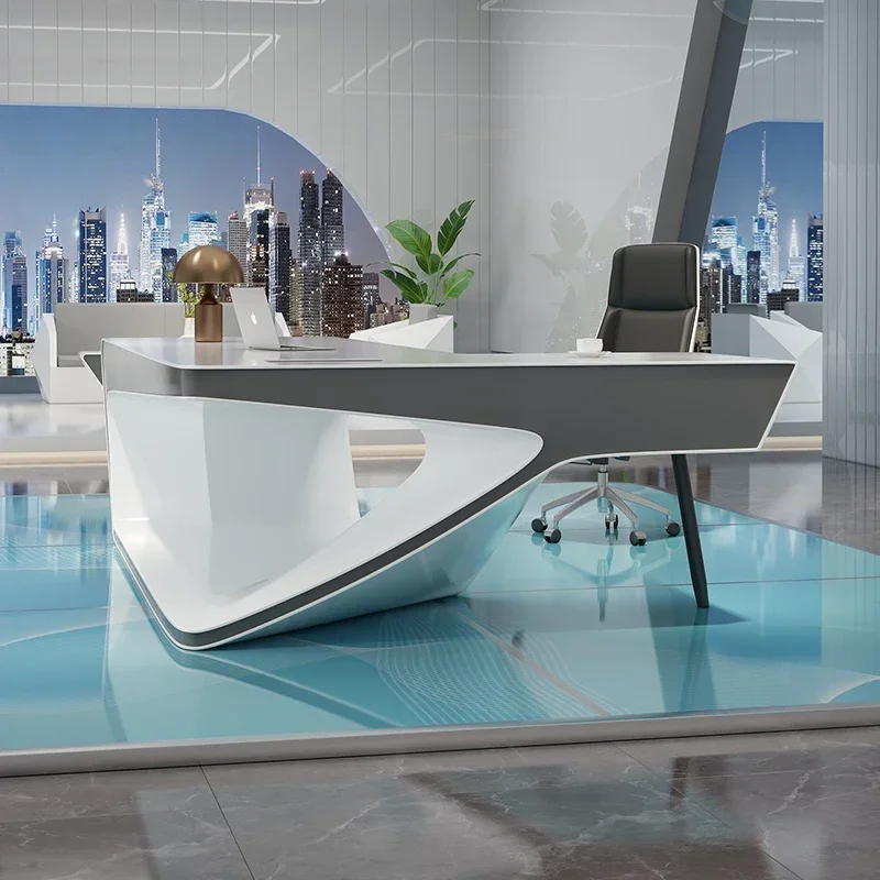 دراسة الألعاب مكتب الكمبيوتر مكتب منظم الاستقبال مكتب أبيض محطة العمل كمبيوتر محمول Escritorios De Ordenador أثاث الشمال