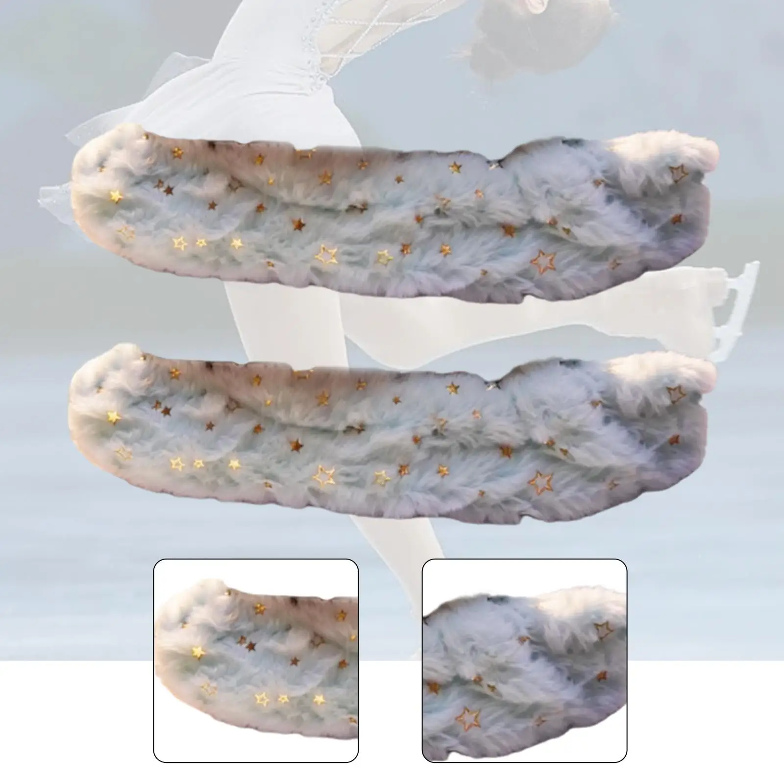 Artistic Skates Blade Covers Water Absorbing Protector Winter Ice Skating Guard for Hockey Figure Accessories