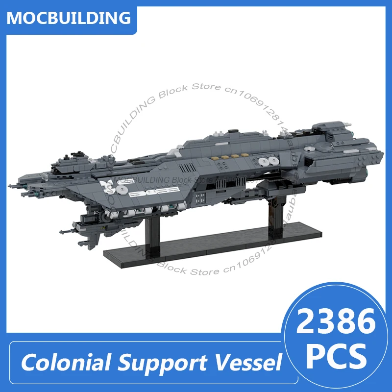 Phoenix-class Colonial Support Vessel Model MOC Building Blocks Diy Assemble Bricks Space Collection Display Toys Gifts 2386PCS