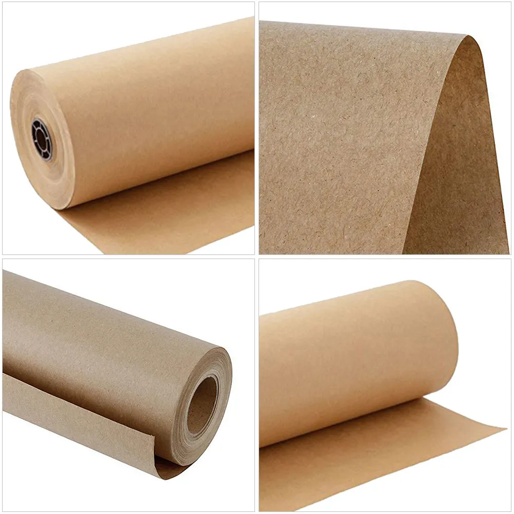 2 Rolls Kraft Paper Roll Multipurpose Wrapping Paper for Gift Packing Flower Wrapping Birthday Festival Gift Wrap view 6