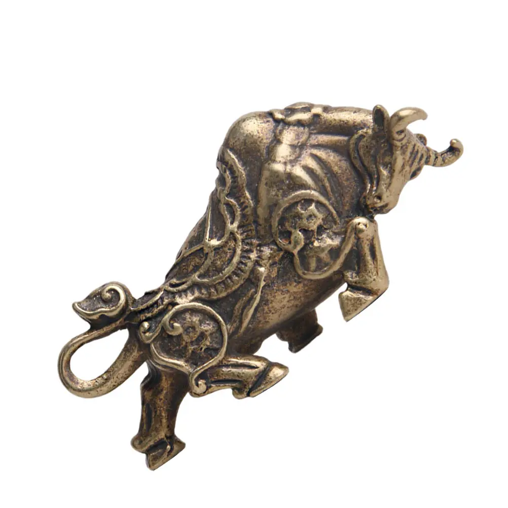 

Brass Adornment Office Desktop Ornament Retro Statue Home Decor Modern Figurine Fine Craftsmanship Unique Design