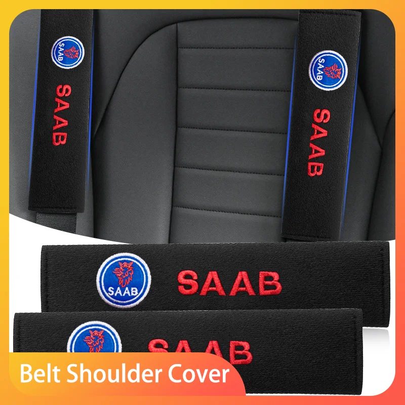 

Fashion Car Safety Belt Shoulder Cover Protection Pads For SAAB Scania 93 95 9000 900 9-4X 9-2X 9-X 600 99 97 Monster