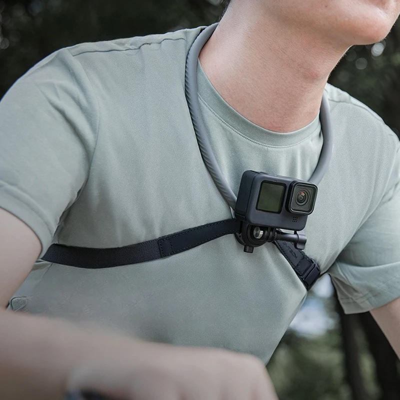 

Action camera neck bracket, first-person perspective shooting collar