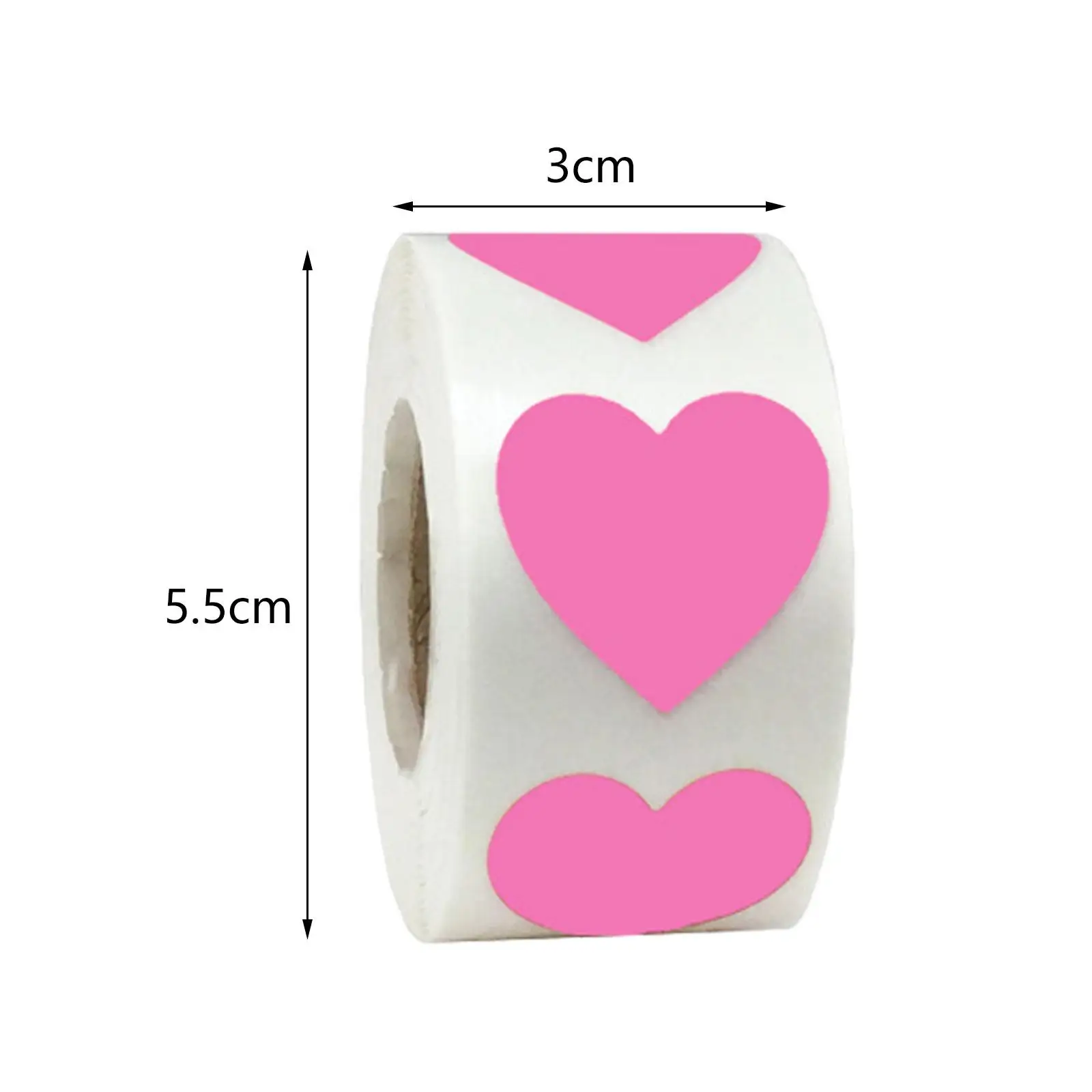 500Pcs Heart Stickers for Valentines Day Gift Decoration And Card Making