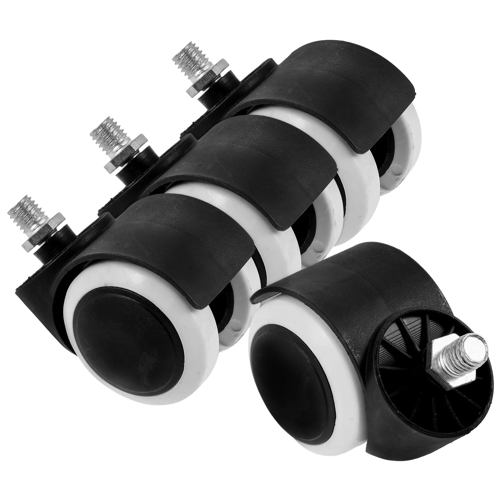 4 Pcs IV Stand Wheels Replacement Rollers for Metal Floor Type Construction Medical Teaching Accessories