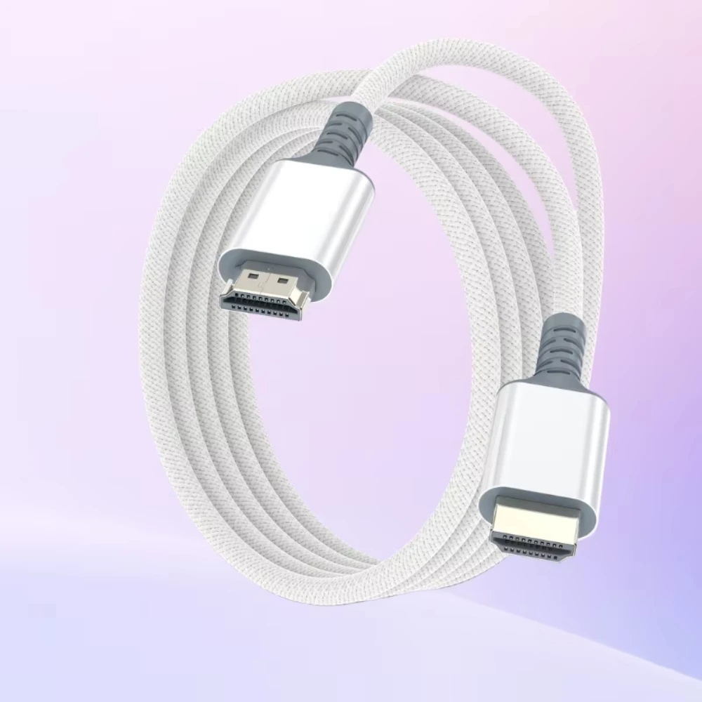 HDMI 2.1 Cable 1M/2M/3M White 8K 60Hz 4K 240Hz High Speed HDMI Cord Ultra HD Video Cable for TV Monitor Projector 2026 New